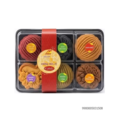 Set 6 Bánh Nướng Trung Thu Minh Cầu Mix Các Vị