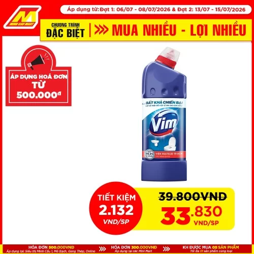 Vim vệ sinh biển xanh 880ml