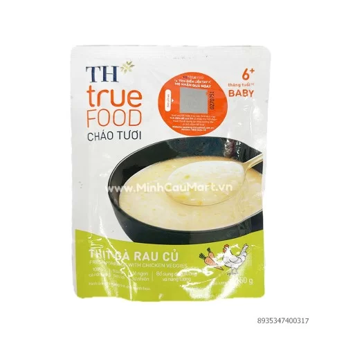 Cháo tươi gà rau củ TH 150g