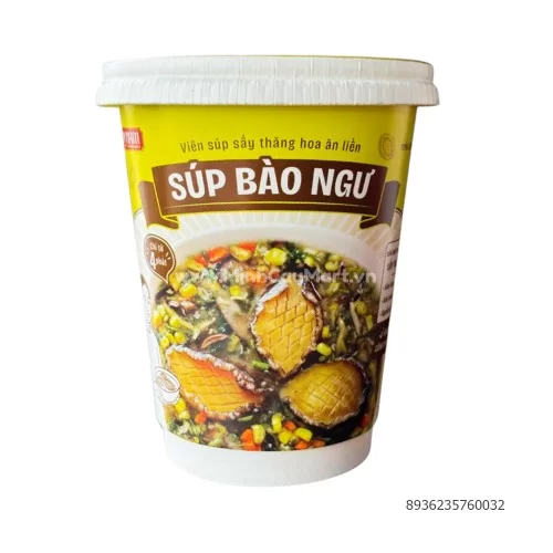 Súp Bào ngư sấy thăng hoa ăn liền Vị Nam 1 viên/cốc             