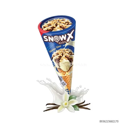 Kem ốc quế hương vani nắp kính Snowbaby X                                                                                                                                                                                                                 