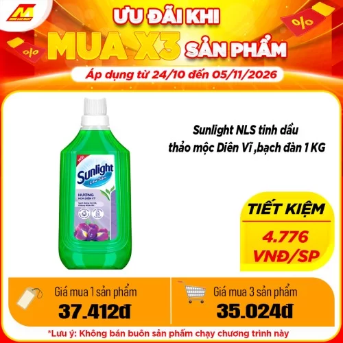 Nước Lau Sàn Sunlight Hương Hoa Diên Vỹ 1kg