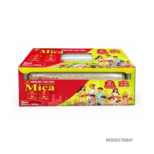 Màng bọc thực phẩm PVC nhãn hiệu Mica advance 30cm x 200m