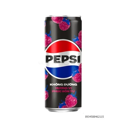 Pepsi hương vị phúc bồn tử lon 320ml