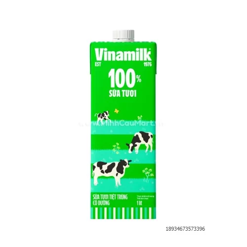 Sữa tươi Vinamilk 1L có đường 12hộp/thùng                                                                                                                                                                                                                 