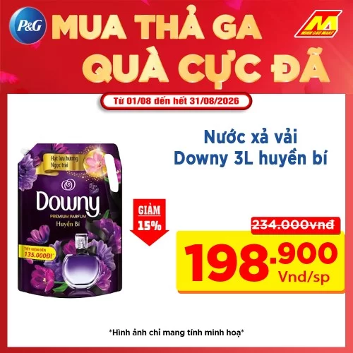 Nước Xả Vải Downy Huyền Bí Túi 3L 
