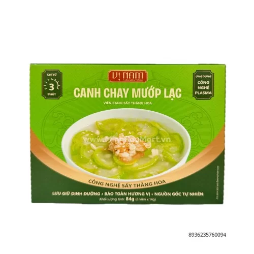 Viên canh sấy thăng hoa: Canh chay mướp lạc 6 viên/hộp