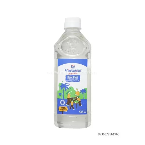 Dầu dừa tinh khiết Organic 500ml                                                                                                                                                                                                                          