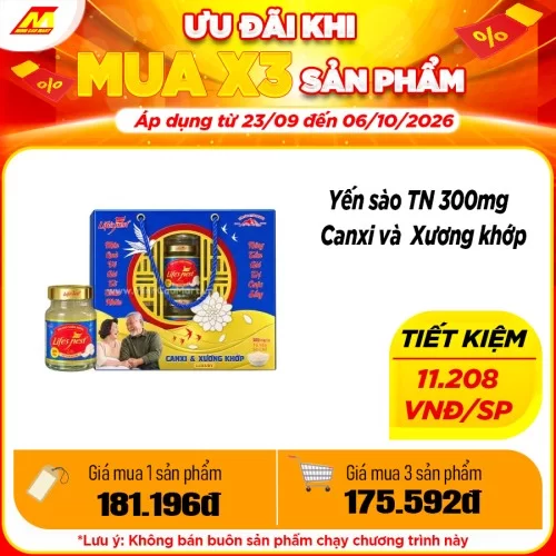 Yến sào TN 300mg  Canxi và  Xương khớp                                                                                                                                                                                                              