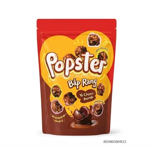 Bắp rang Oishi Popster vị Choco Bomb 60g