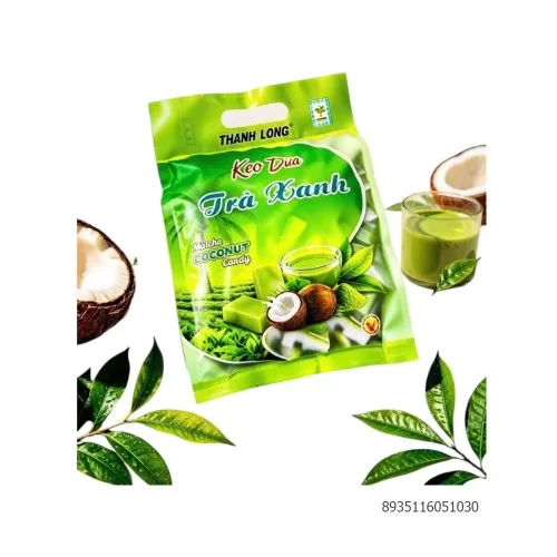 Kẹo dừa trà xanh Thanh Long 250g                                                                                                                                                                                                                          