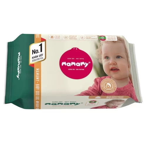 Khăn ­Ướt MaMaMy trẻ em 80 miếng