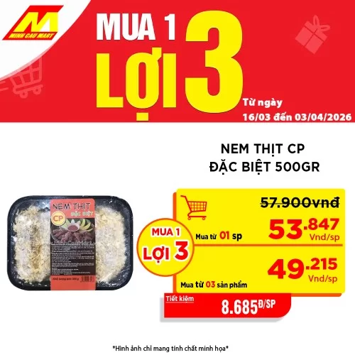 Nem thịt CP đặc biệt 500GR