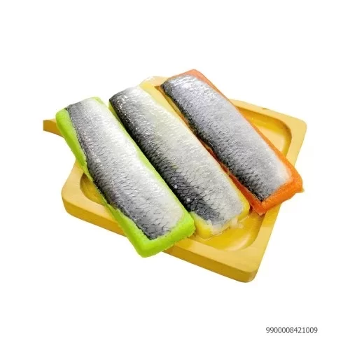 Cá trích ép trứng tẩm gia vị các màu                                                                                                                                                                                                                      