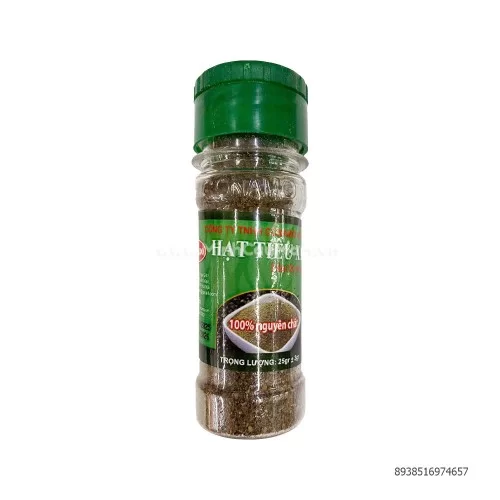 tiêu đen xay lọ 25gr tiêu đen xay lọ 25gr