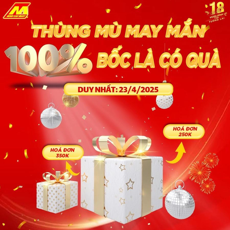 🎉 THÙNG MÙ MAY MẮN – BỐC LÀ TRÚNG, 100% NHẬN QUÀ SIÊU HẤP DẪN! 🎁