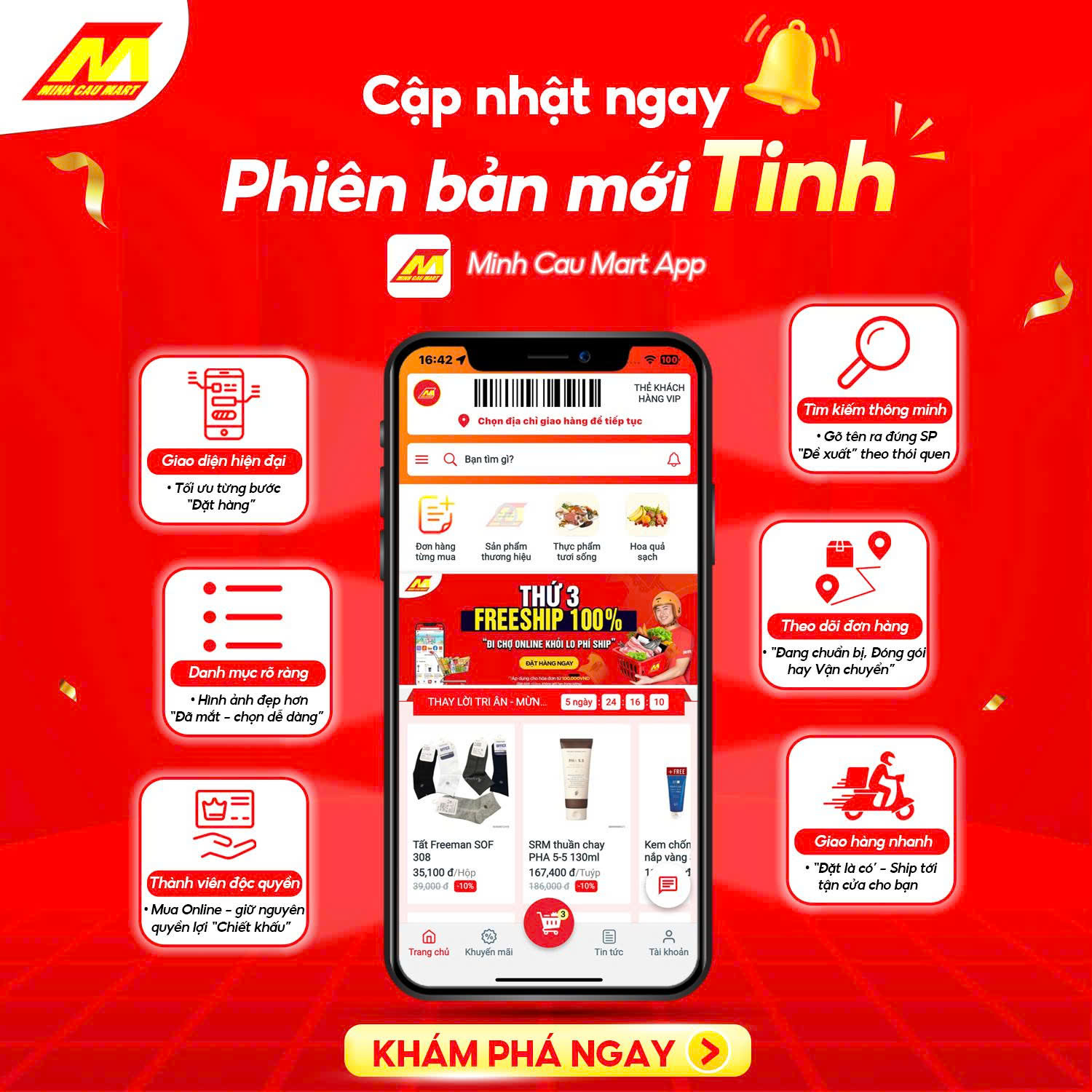 🌐 MUA SẮM ONLINE – PHIÊN BẢN MỚI CỦA MINH CAU MART ĐÃ LÊN SÓNG!
