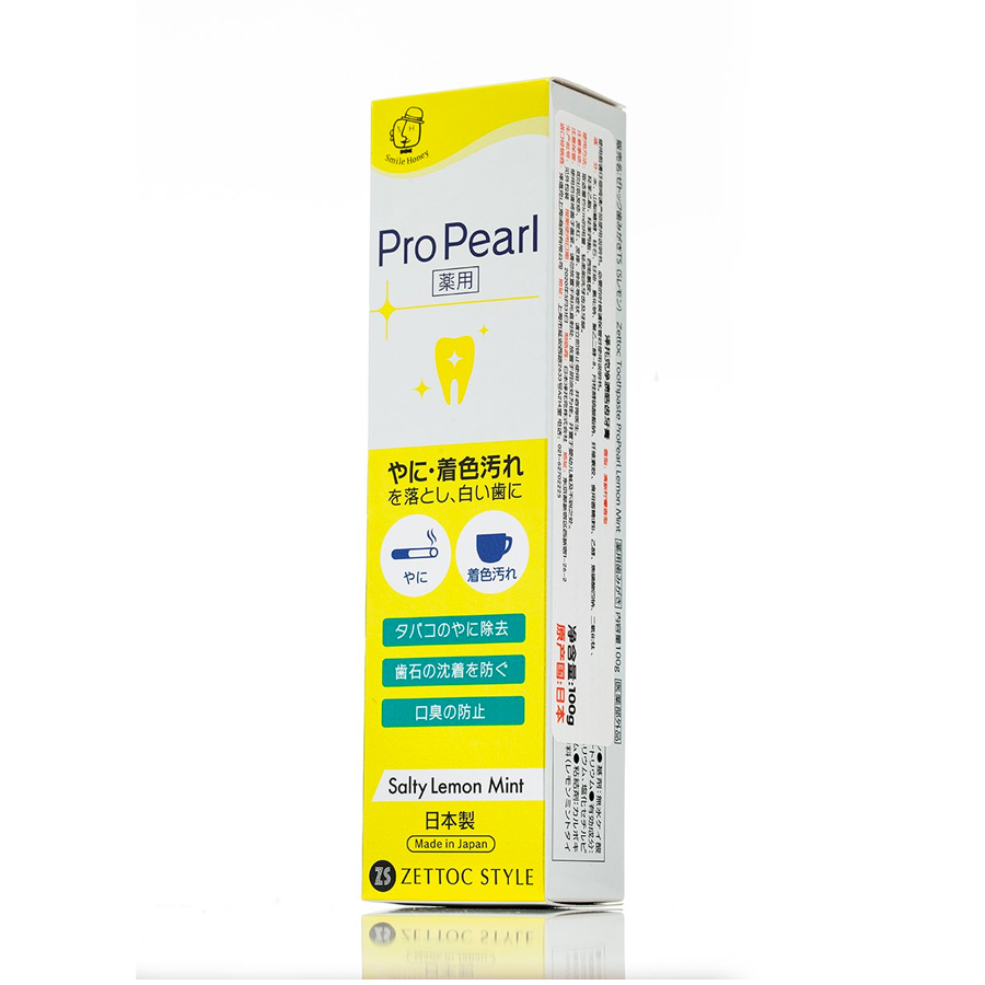 Kem Đánh Răng ZETTOC Cho Người Hút Thuốc Lá 100g Vị Bặc Hà Chanh Muối