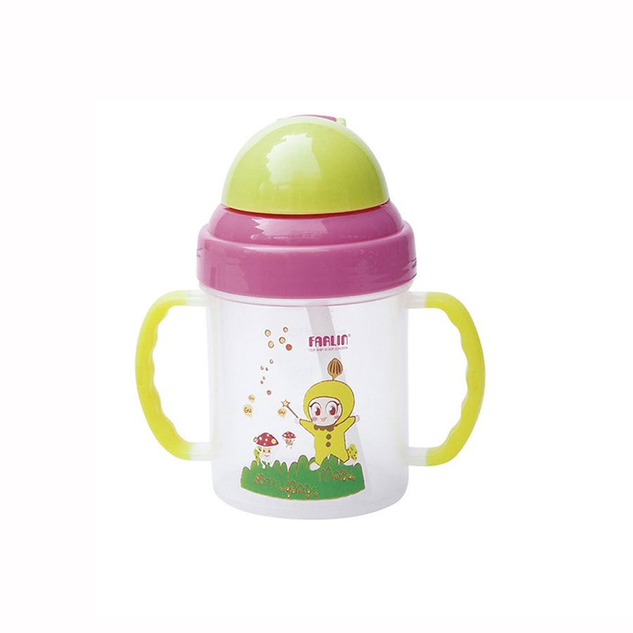 Cốc Tập Uống Có Ống Hút Farlin AETCP011C 240ml