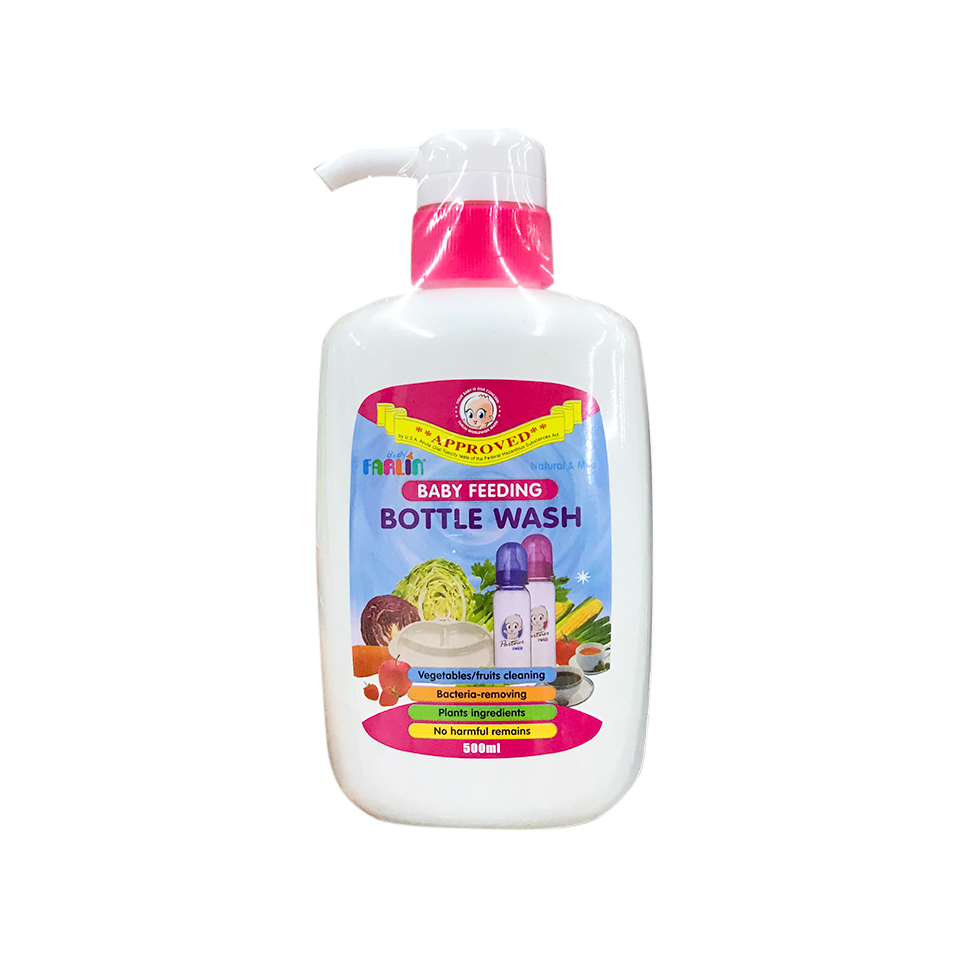 Farlin nước rửa bình sữa - rau quả an toàn 500ml