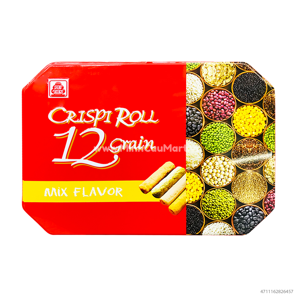 Bánh 12 Loại Ngũ Cốc 300g Hộp Thiếc Đỏ