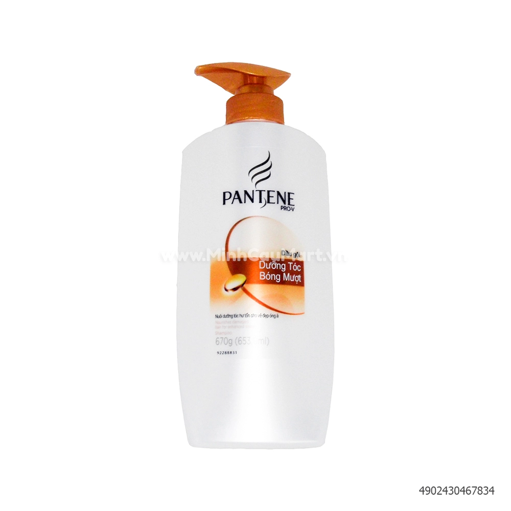 Pantene dầu gội dưỡng tóc bóng mượt 670g cam - Minh Cầu Mart - Siêu thị  trong tầm tay