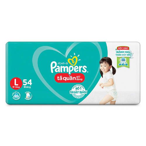 Pampers Tã Quần Jumbo M60,L54