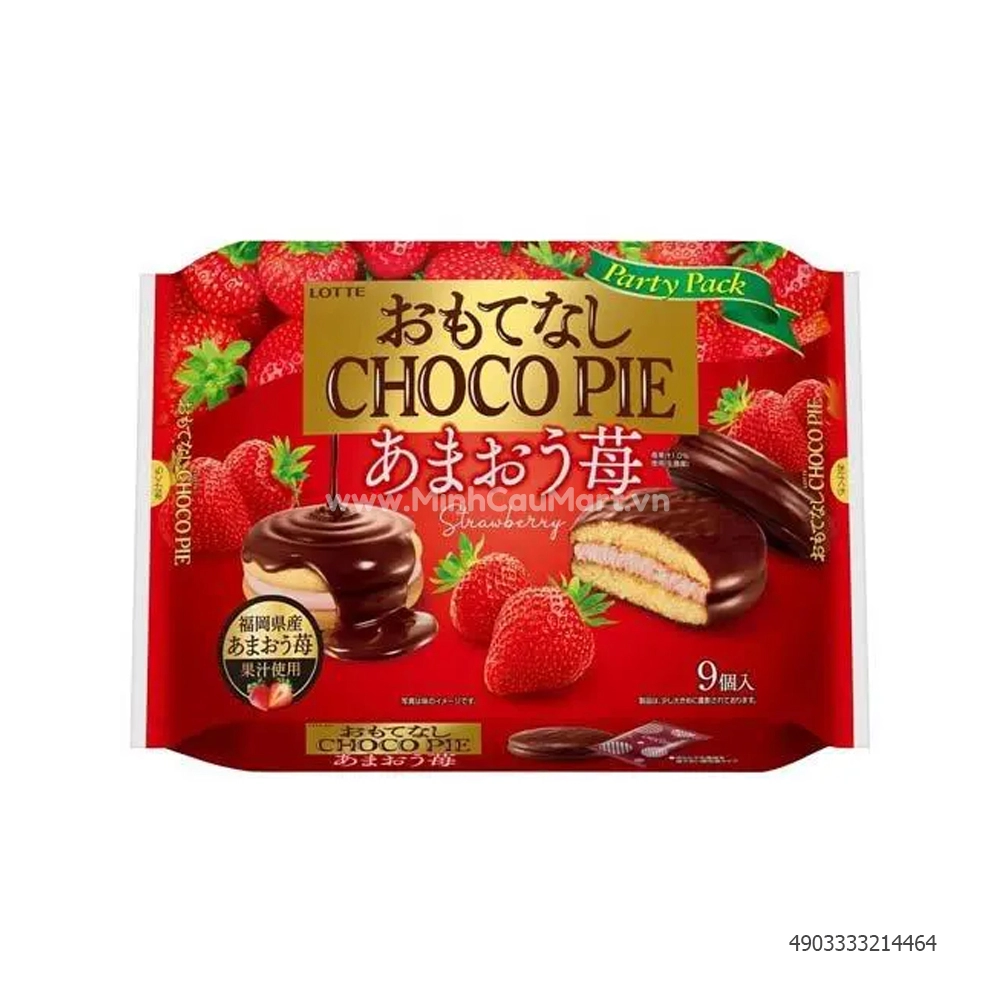 Bánh Chocopie Nhân Dâu Nhật Bản Minh Cầu Mart Siêu Thị Trong Tầm Tay