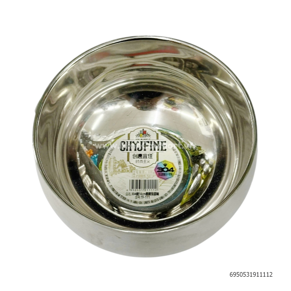 Bát tô inox 304 đẹp 14 cm TF111 - Minh Cầu Mart - Siêu thị trong tầm tay