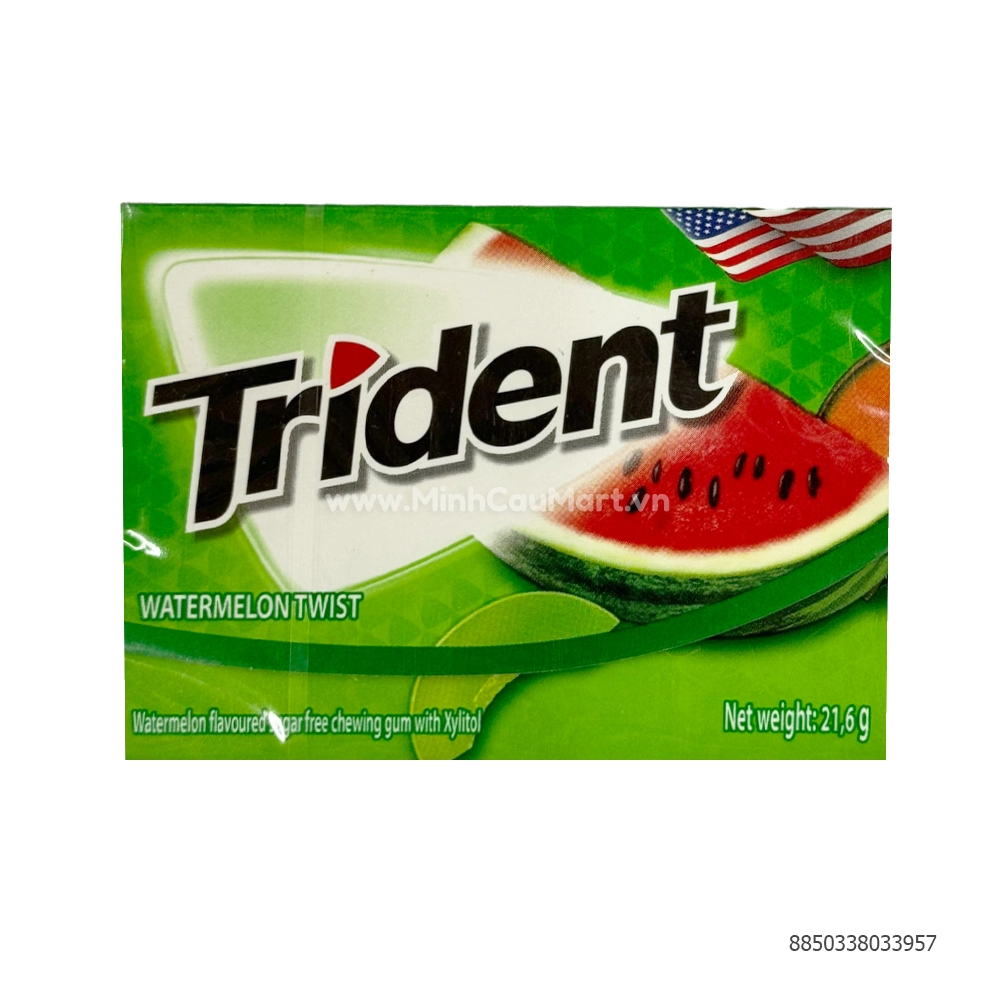 Kẹo cao su Trident dưa hấu 12 sticks - Minh Cầu Mart - Siêu thị trong ...