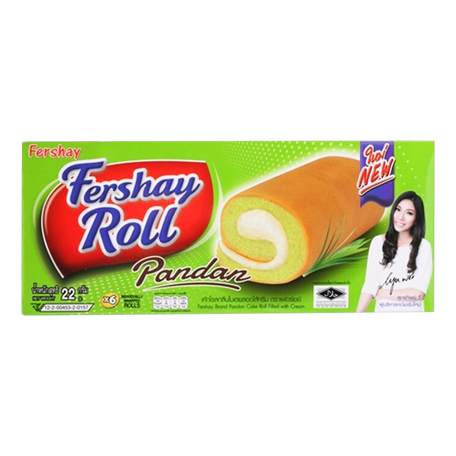 Bánh bông lan Fershay Roll Thái lan 240g