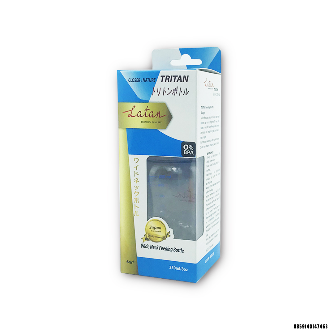Bình Sữa Tritan Cổ Rộng 250ML - AD-LTW08