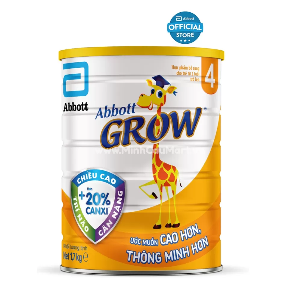 Sữa Bột Grow 4 Hương vani Abbott 1.7kg - Minh Cầu Mart - Siêu thị trong ...