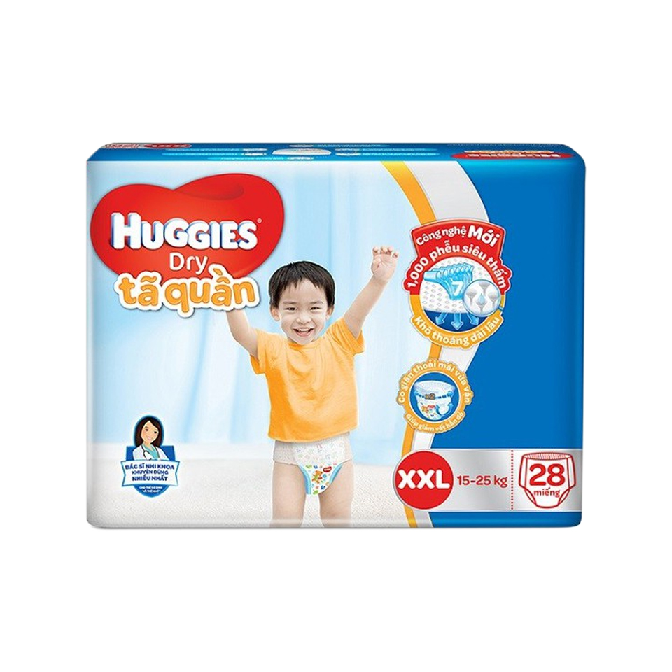 Tã quần Huggies size XXL 28 miếng