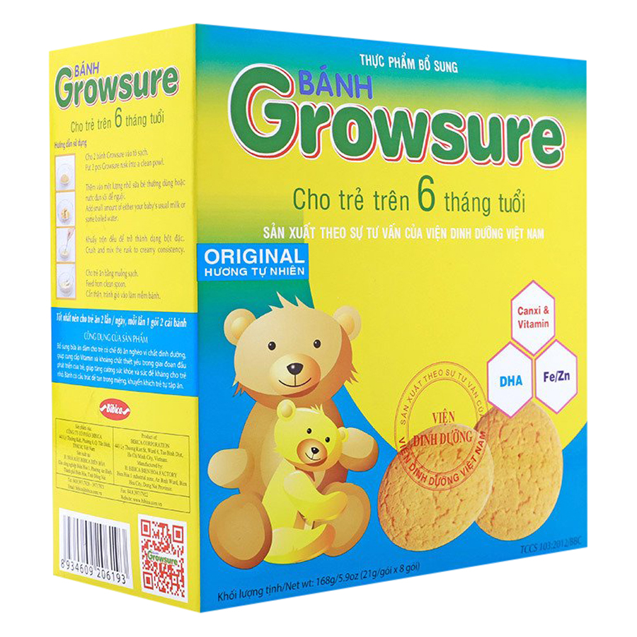 Bột dinh dưỡng dạng bánh Growsure cho trẻ từ 6 tháng