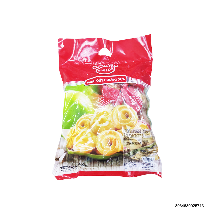 Bánh Bơ King Đô Vị Dừa Túi 450gr