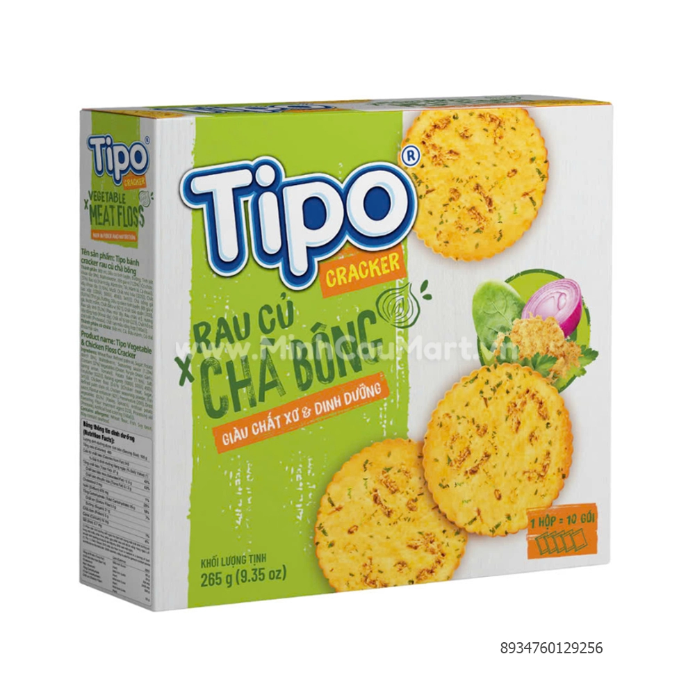 Bánh Tipo rau củ chà bông 265g - Minh Cầu Mart - Siêu thị trong tầm tay
