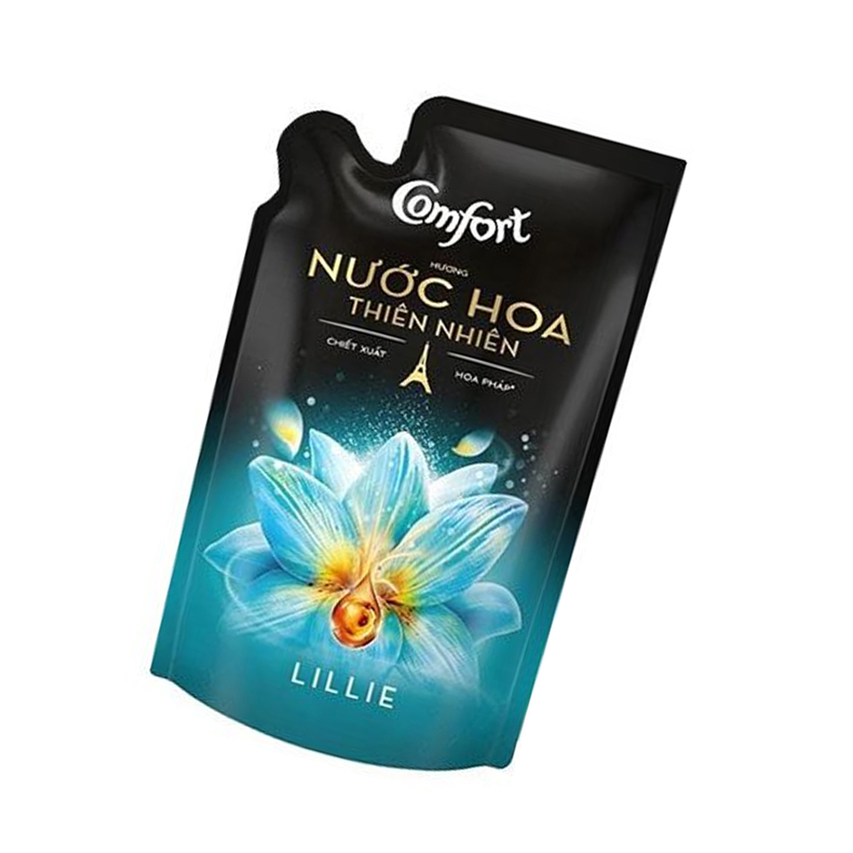 Nước xả vải Comfort hương nước hoa Lillie túi 1L5