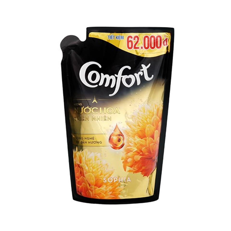 Nước Xả Vải Comfort Hương Nước Hoa Thiên Nhiên Sophia Túi 1L5