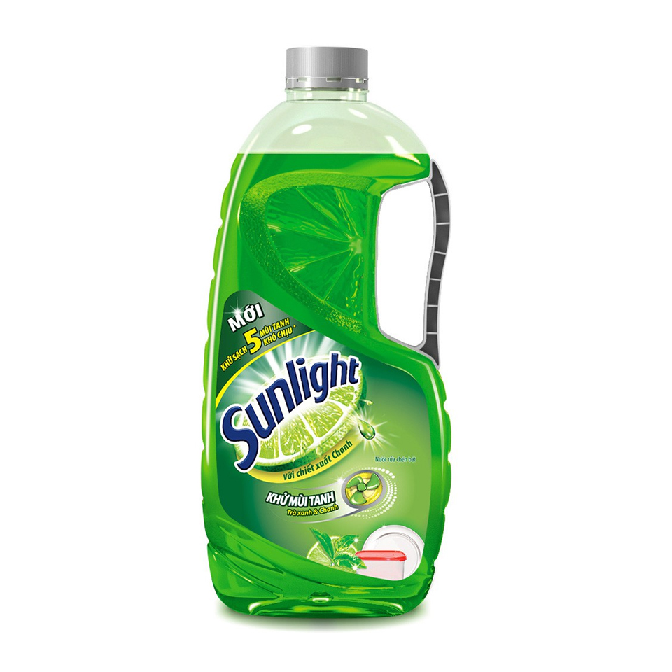 Nước Rửa Chén Sunlight Trà Xanh Chai 1500ml
