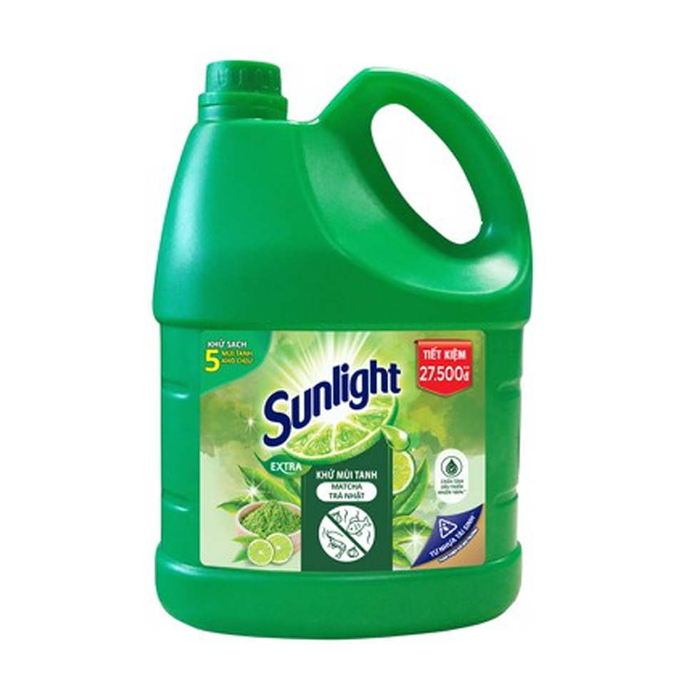 Sunlight Nước Rửa Chén Trà Xanh 3.6kg
