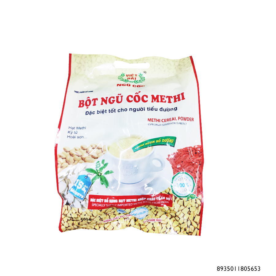 Bột Ngũ Cốc METHI Việt Đài 600Gr
