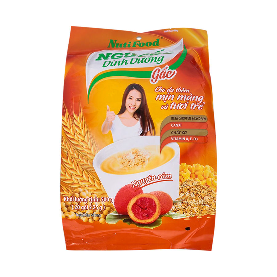 Ngũ Cốc Dinh Dưỡng Gấc NutiFood 500G