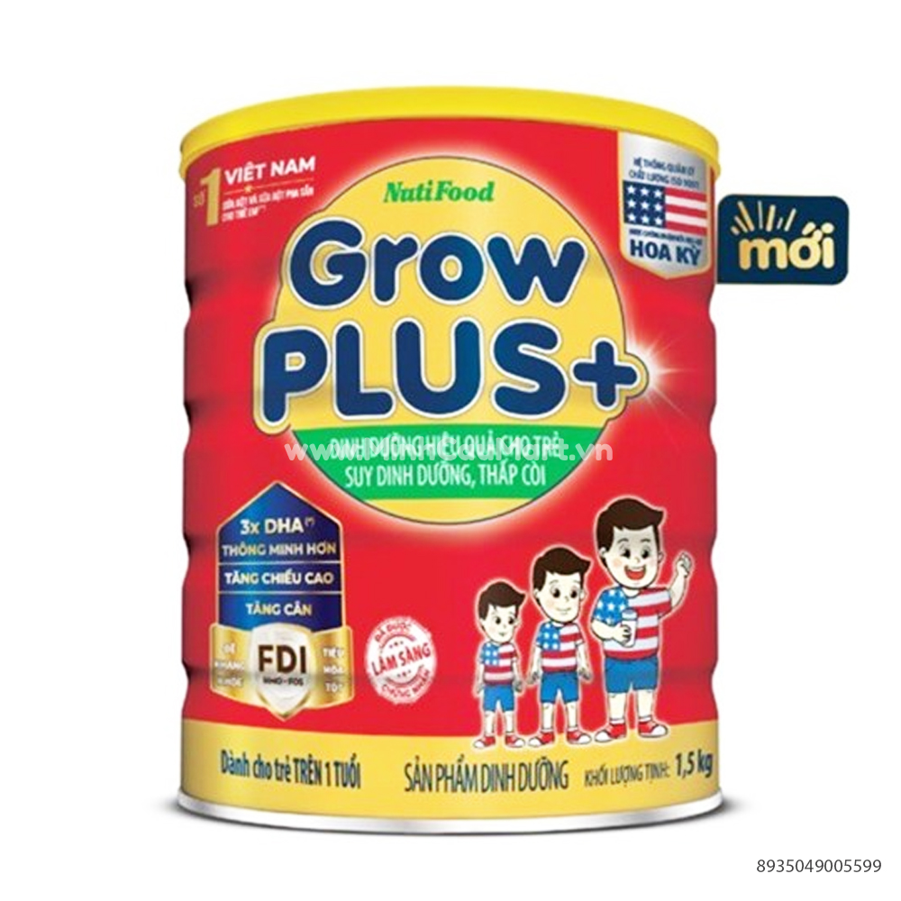 Sữa Bột Dinh Dưỡng Grow Plus+ Nuti 1,5kg Dành Cho Trẻ Trên 1 Tuổi ...