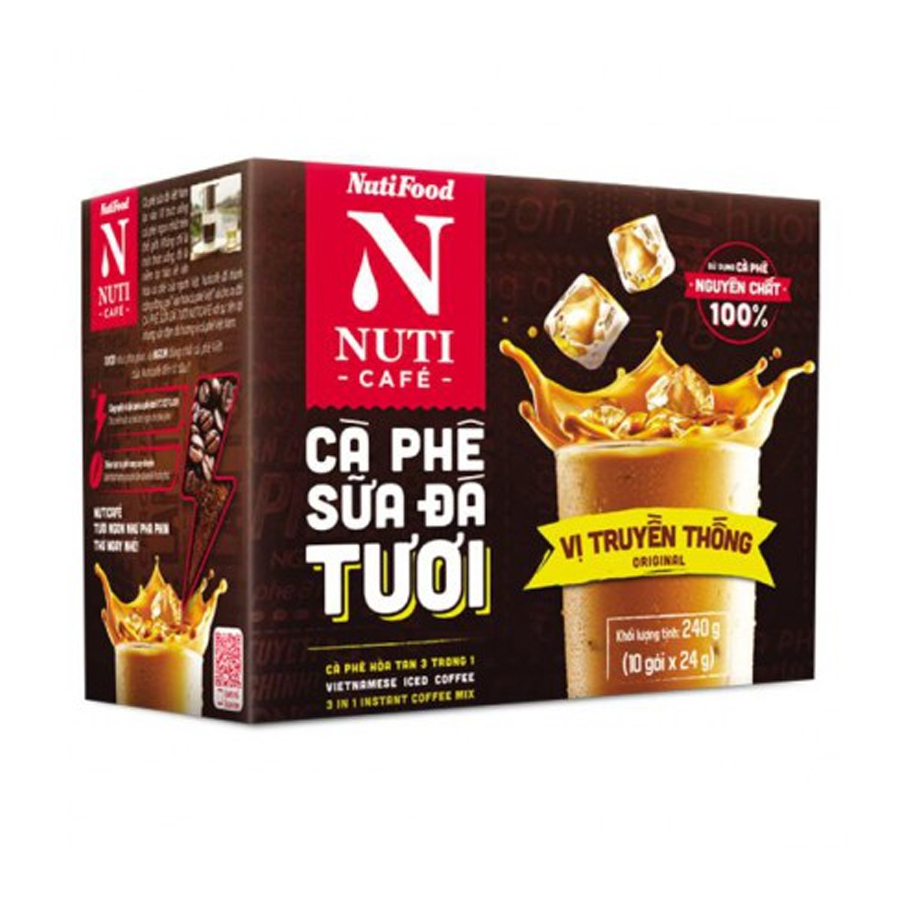 Cà Phê Sữa Đá Tươi Nutifoodd 240Gr