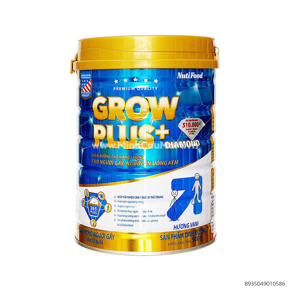 Sữa Bột Growplus Diamond Nguyen Chất 900gr