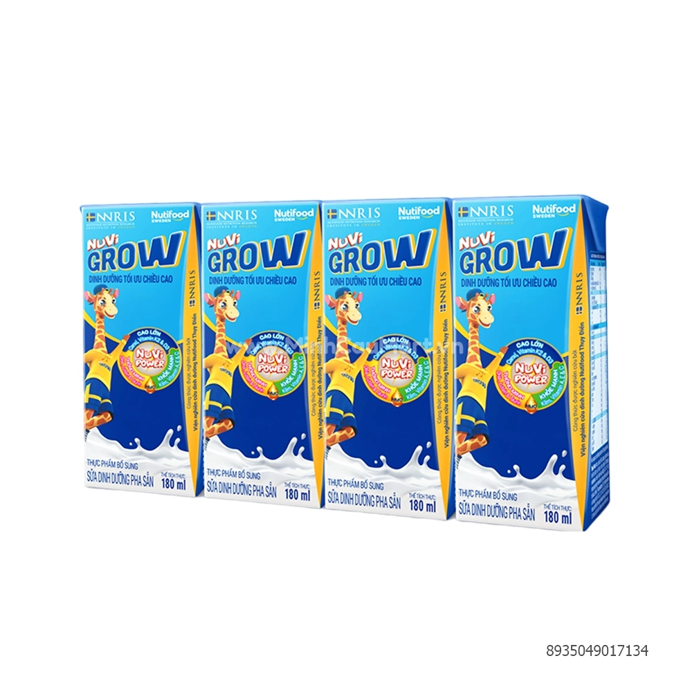 Sữa bột pha sẵn Nuvi Grow 180ml - Minh Cầu Mart - Siêu thị trong tầm tay