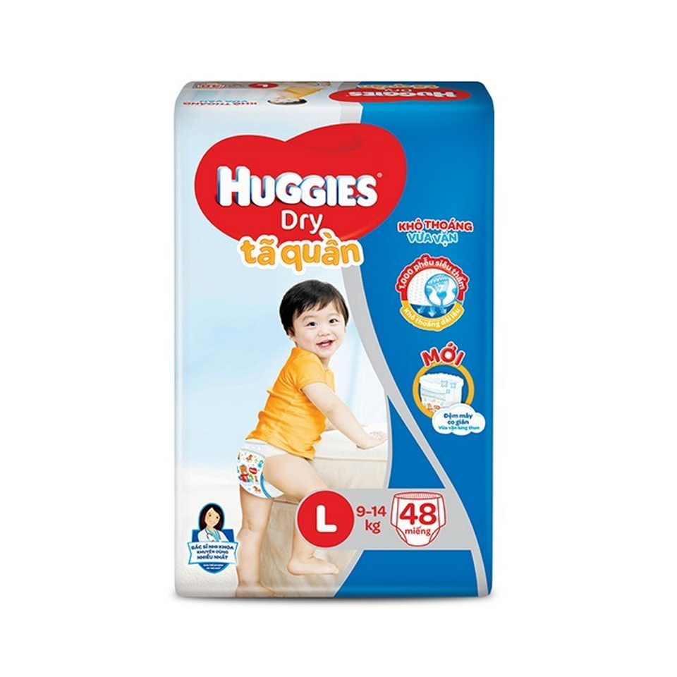 Tã quần Huggies size L48 miếng từ 9 -14kg