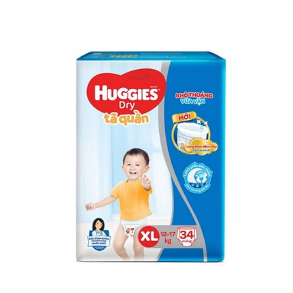 Tã quần Huggies XL34 miếng