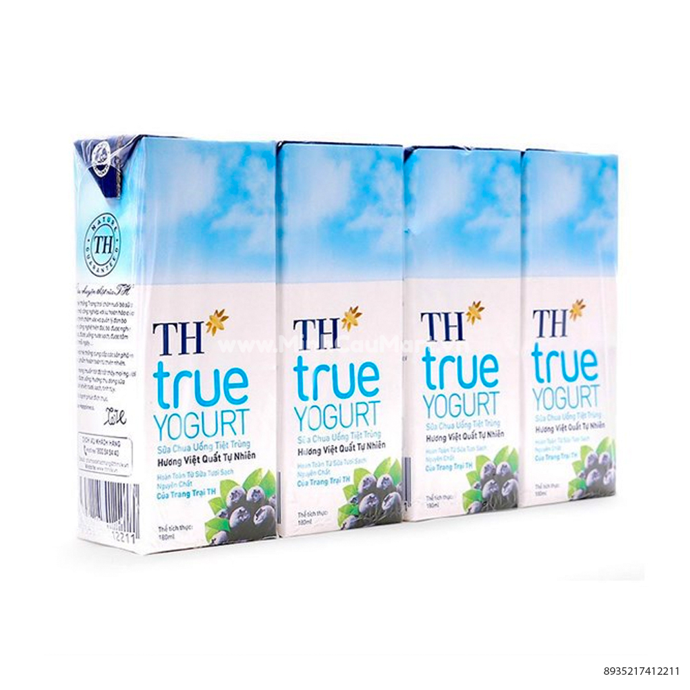Sữa Chua Uống TH- True Milk Hương Việt Quất 180Ml